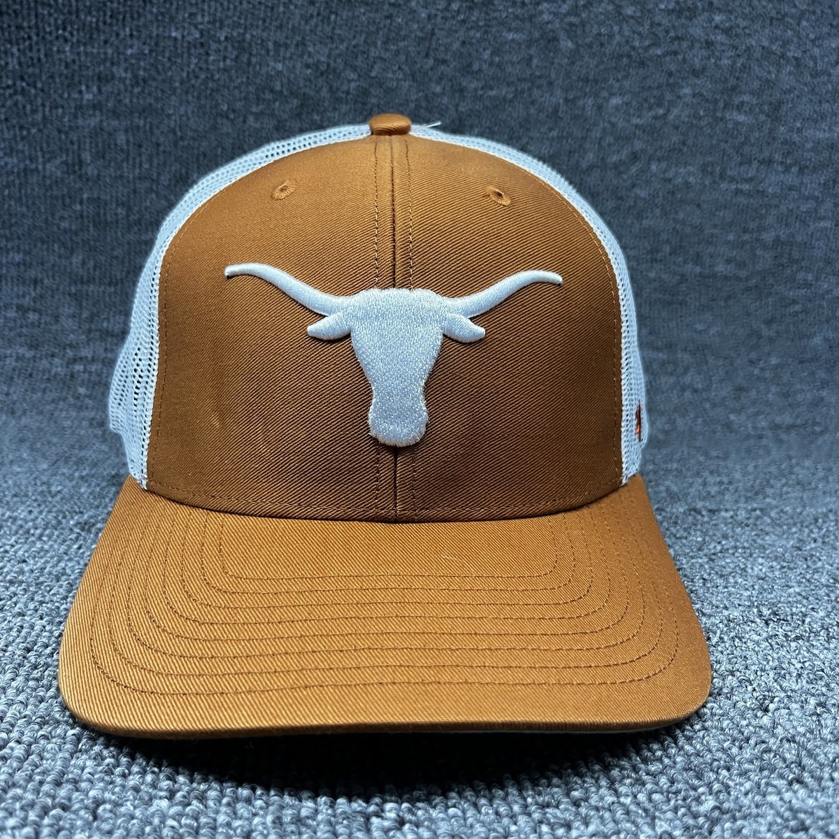 Texas Longhorns '47 Brand Trucker Hat Brown White Mesh Snapback Cap OSFA