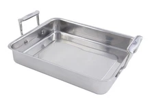 Bon Chef 60013 3 Qt. Stainless Steel Roasting Pan - 11 3/4" x 9 3/8" x 2 1/8"