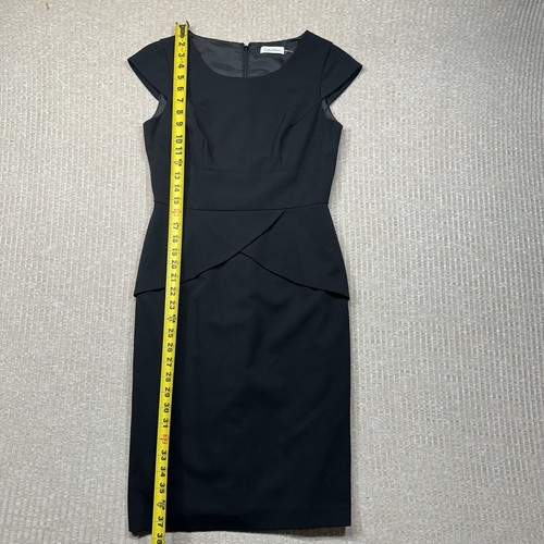 Calvin Klein Women's Black Sheath Dress Size 2 - Picture 8 of 12