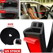 32.8Ft Car Door Seal Strip Rubber Auto Weather Stripping for Hood Trunk Window