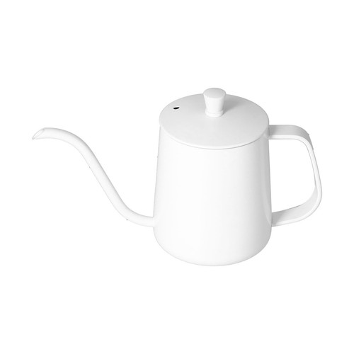 (Weiß 600ml) Hand Tropf Kaffeekanne Edelstahl Kaffee Ausgießen Wasserkocher Ausgießen - Bild 15 von 23