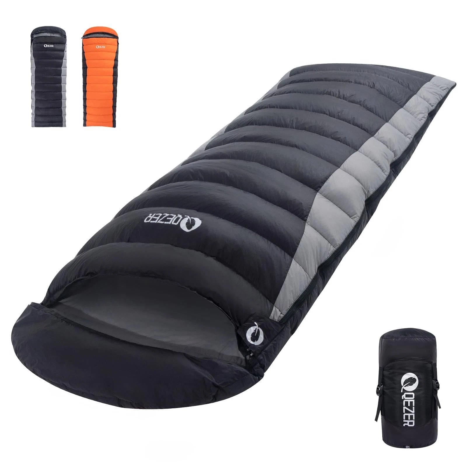 Down Sleeping Bag for Adults 600 Fill Power, Cold Weather Compact Ultralight ...