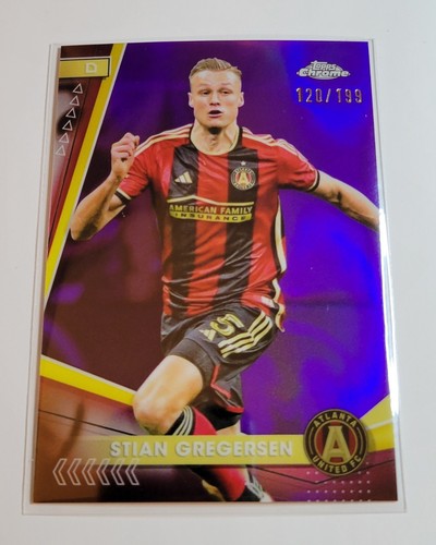2024 Topps Chrome MLS - Stian Gregersen #120 Purple Refractor /199 - Bild 1 von 3
