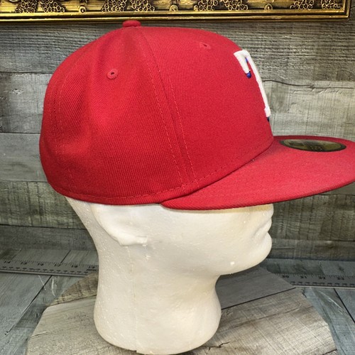 Gorra ajustada New Era Texas Rangers 59FIFTY talla 7 roja MLB en el campo - Imagen 5 de 12