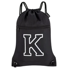 Drawstring Bags Initial Backpack Sackpack Cinch Bags for Sports, Gym, Travel,...