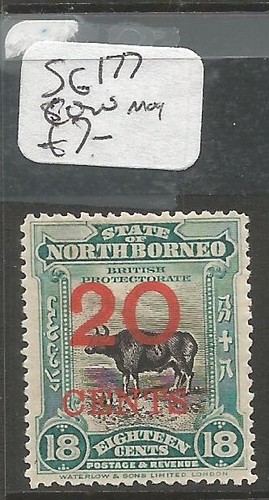North Borneo SG 177 Cow MOG (4cls)