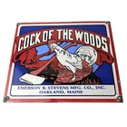 Vintage Cock of The Woods Sign - Axe Service Station Knife Store Gas Pump Sign