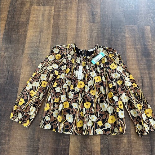 NWT Rebecca Taylor Daphne Fleur Floral Blouse Size Small - Picture 11 of 11