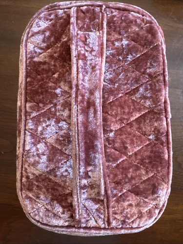 Pottery Barn Teen Harry Potter Velvet Train Case Makeup Bag Gryffindor Rare - Picture 4 of 11