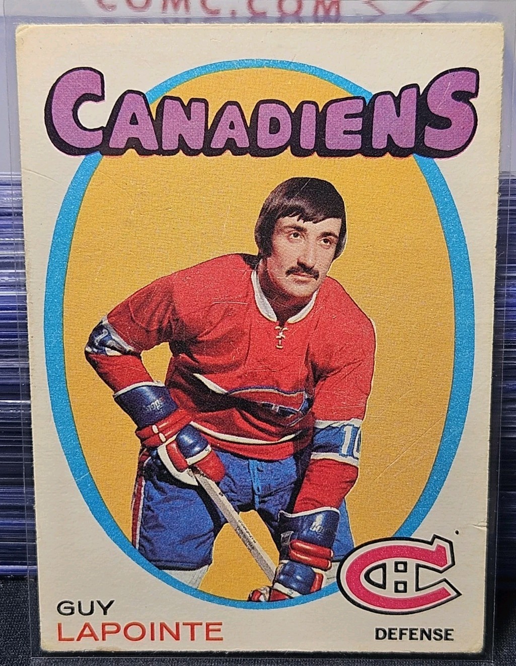 71-72 O-Pee-Chee Guy Lapointe 2nd Year Card 🚨🚨🚨 Montreal Canadiens