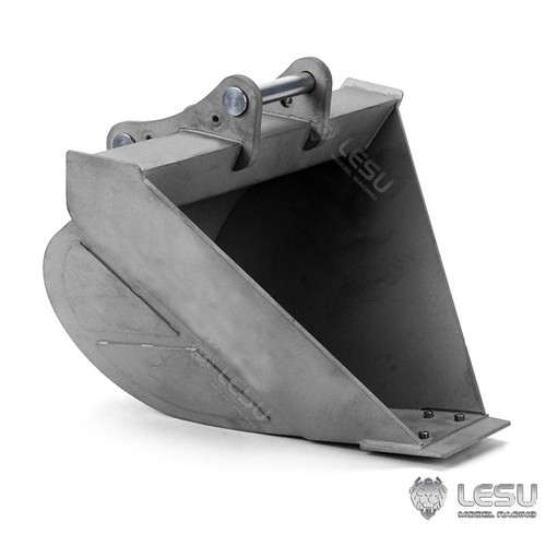 Metal Bucket DIY for 1:14 LESU RC Hydraulic Wheeled Tracked Excavator - Picture 2 of 12
