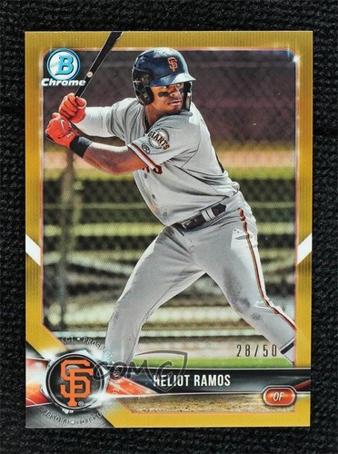 2018 Bowman Draft Chrome Gold Refractor 28/50 Heliot Ramos #BDC-133