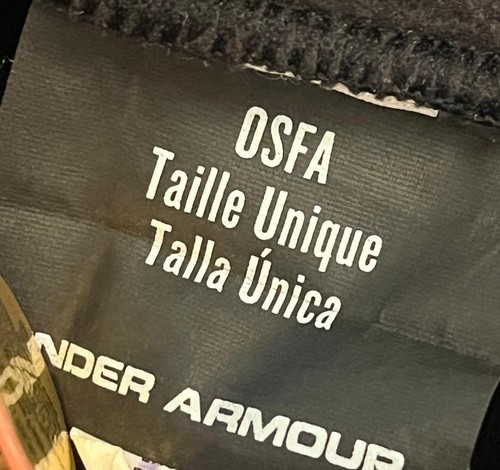 Under Armour Black Men's UA Watchman Cable Knitted Fleece Liner Beanie Hat OSFM - Picture 12 of 13