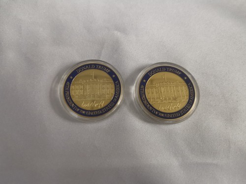 Trump Weißes Haus Gedenkmünze perfektes Geschenk patriotische Erinnerungsstücke 1 Stück - Bild 6 von 7