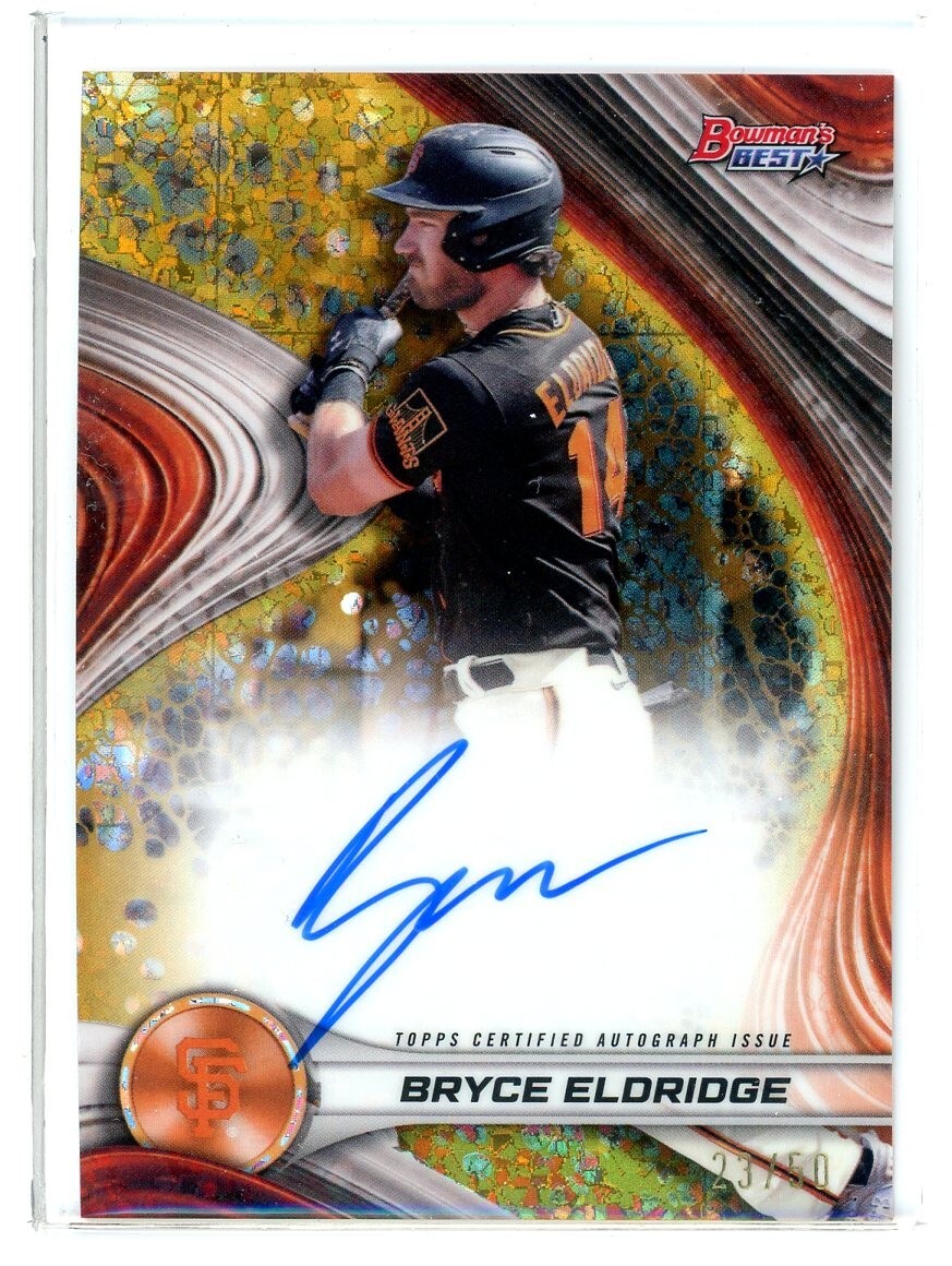2024 Bowman's Best Bryce Eldridge Gold Diamond Auto #23/50 (RC)