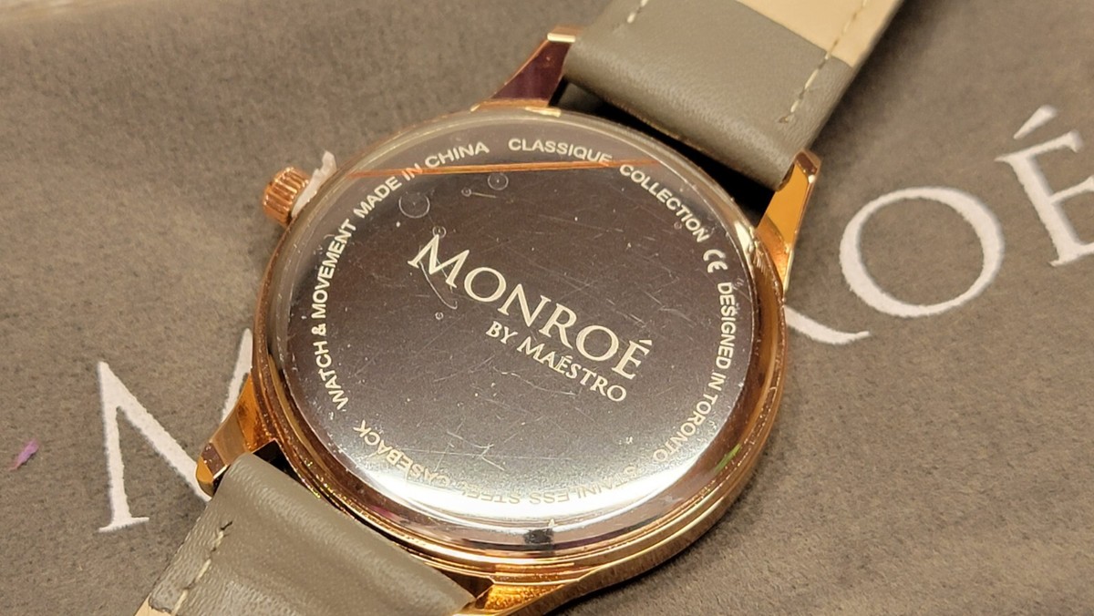 Maestro Monroe Classique W\'s Watch in Sunburst Solerose Grey Leather Rose Gold MONROE by maestro classic woman rose gold | Mercari main image 2