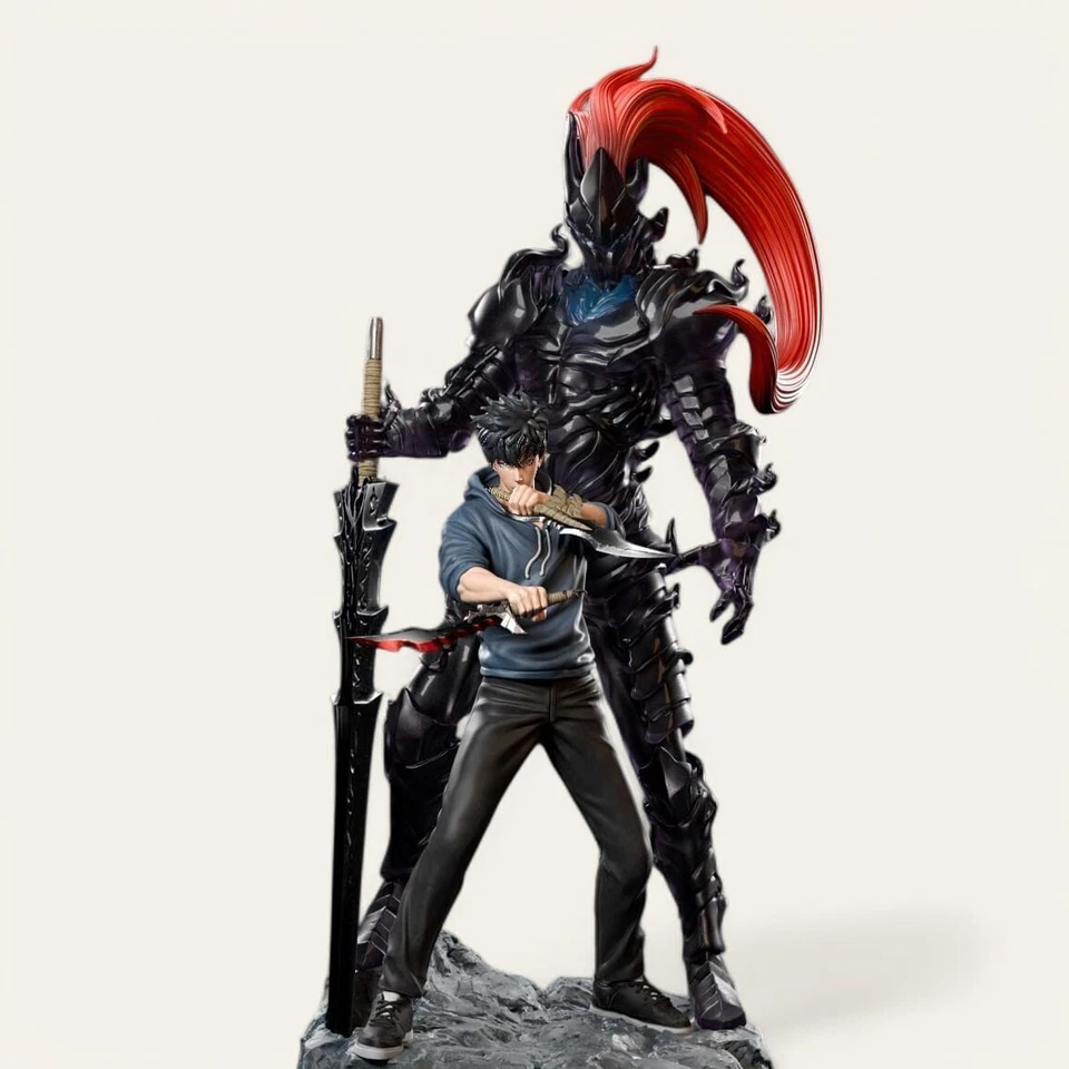 Sung Jin-Woo & Igris Resin Figure | Solo Leveling | 25 cm & 30 cm | Hand-Painted - Image 3 of 4