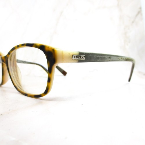 Furla Tate Eyeglasses Frame VU4943K Unisex Brown Tortoise Full Rim 53-16-140 - Picture 2 of 7