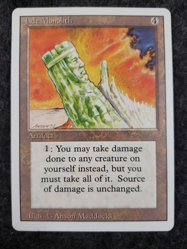 Jade Monolith Magic the Gathering Revised NM  RARE -  MTG .............(DS3D1K1) - Picture 17 of 20