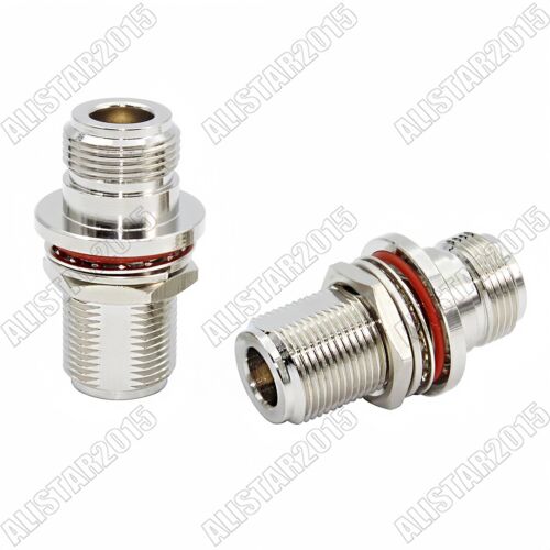 10Pcs N Female to N Female Jack Bulkhead O-Ring Type RF Coax Adapter Connector - Picture 8 of 8