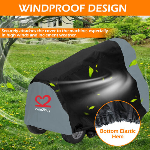 54" 420D Heavy Duty Riding Mower Lawn Tractor Cover Waterproof UV Protector Tarp - Picture 6 of 8