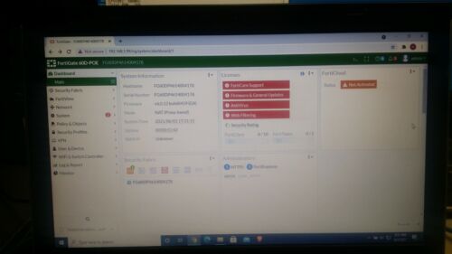 Fortinet FortiGate FG-60D-POE Firewall With Power Supply ver 6.0.12 "READ" - Picture 4 of 4