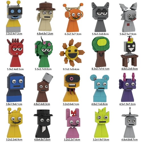 Sprunki Bausteine Set Grusel-Figuren Mini-Blöcke Geburtstagsgeschenk für Kinder - Bild 20 von 47