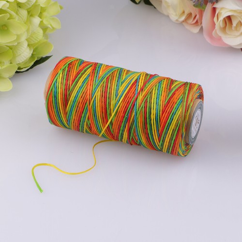 200m 1mm Polyester Flat Waxed Thread for Leather Sewing, Shoe Clothes Repair - Picture 6 of 9