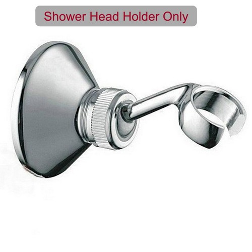 Polished Chrome Brass Handheld Shower Head Sprayer +1.5m Hose + Wall Bracket - Picture 15 of 16
