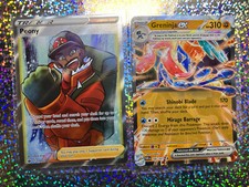 Pokemon TCG: Chilling Reign Full Art 197/198 Peony; 106/167 Greninja ex