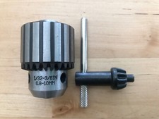 Rohm R2-38 CAP 1/32 - 3/8 THD 3/8-24 Drill Chuck with Key S17 (119-10-11) 