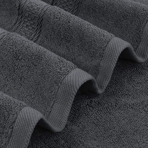 Utopia Asciugamani Confezione da 4 Asciugamani da Bagno Premium, (27 x 54 Pollici) 100% Cotone Grigio  - Foto 2 di 8