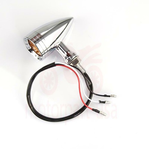 2X Universal 20 LED Bullet Turn Signal Light For Harley Chopper Bobber Custom - Foto 7 di 12