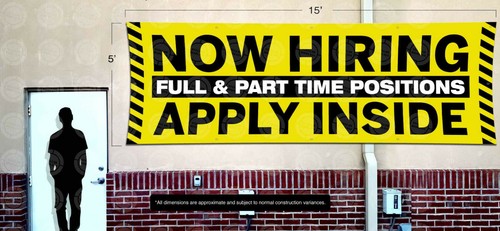 JETZT EINSTELLEN Industriebanner jetzt offene Jobs Poster Geschäftsanzeige Beschäftigung - Bild 5 von 5