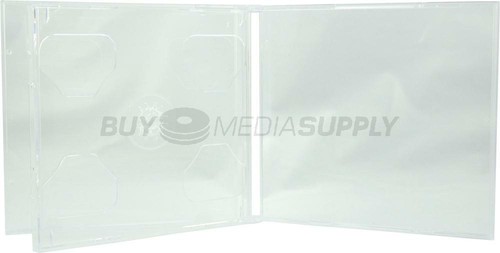10.4mm Standard Clear Double 2 Discs CD Jewel Case Lot - Picture 7 of 9