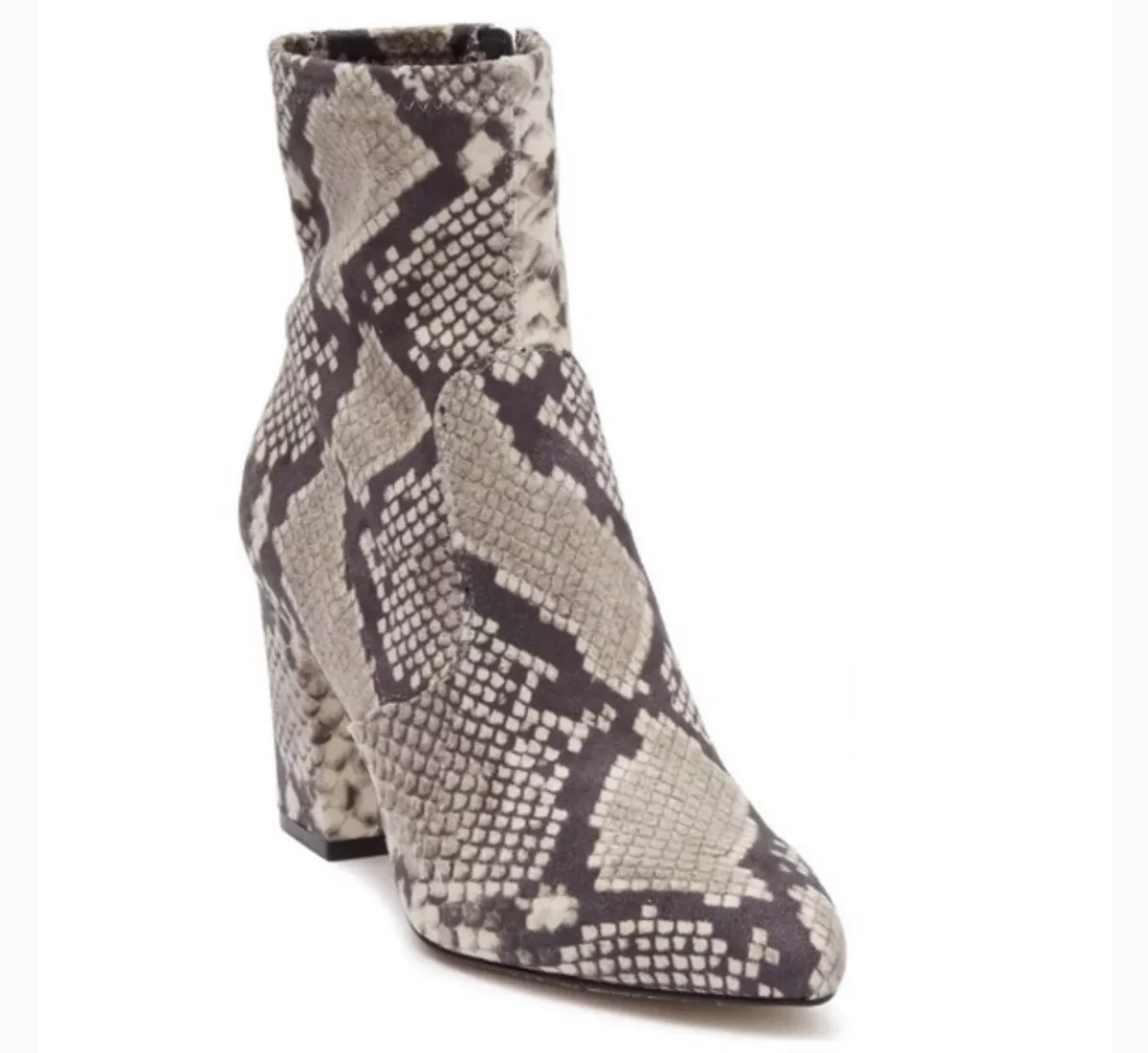 Snakeskin sock booties sales