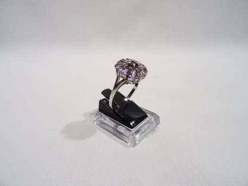 ANCIEN BIJOU BAGUE MARGUERITE ARGENT MASSIF PIERRE TAILLEE SERTIE SILVER RING - Imagen 2 de 16