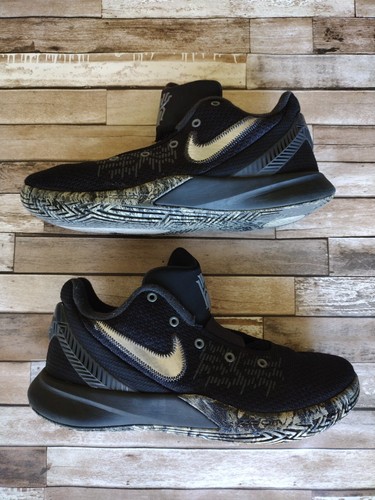 Nike Shoes Mens Size 7.5 Black Chrome Kyrie Flytrap II 2 Basketball Sneakers - Picture 8 of 17