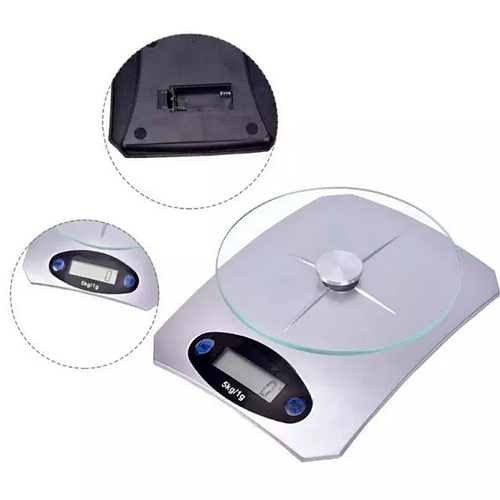 Bascula Digital De Cocina Pesa de Alimento Gramera Peso con Plataforma de Vidrio - Imagen 8 de 10