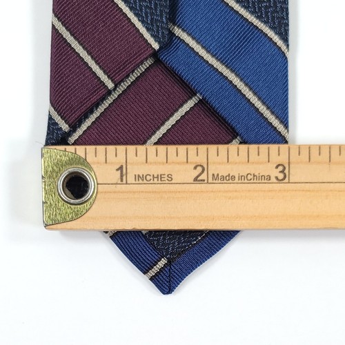 JOS A BANK Collection, 100% Silk Necktie, Blue & Red With Striped, MADE In ITALY - Picture 10 of 10