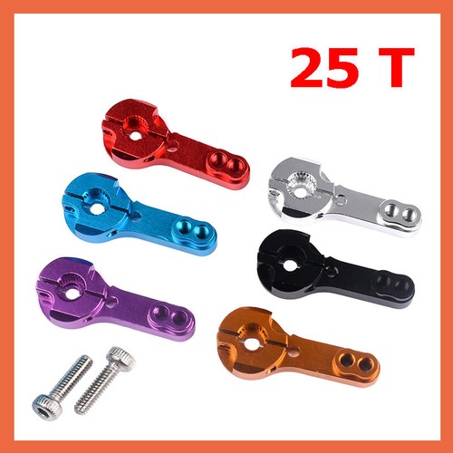 RC Servoarm Servohebel Servohorn Crank 25T Alu 25 Zähne Futuba Savöx MKS CNC HSP - Bild 1 von 9
