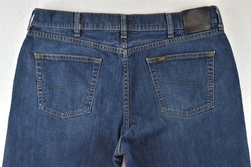 Lee Jeans Regular Straight Fit Mid Rise Dark Wash Denim Blau Herren Größe 38x29 - Bild 4 von 23