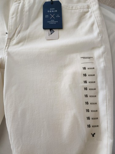 American Eagle AEO Denim White 16 Jegging Pants - Picture 2 of 3