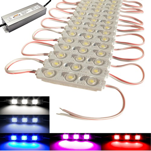 20x 100x 3er LED Module Travo 12V 1,2W Cold White,White & Red Advertising - Picture 9 of 9