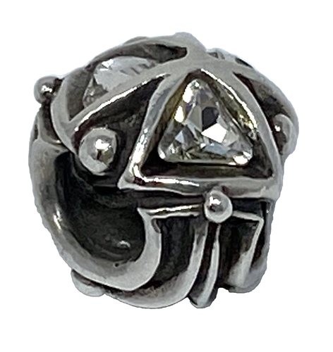 Authentic Trollbeads Crystal Triangles Charm/Pendant 12301, New - Picture 3 of 4