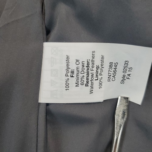 J Crew Gray Geometric Print Down Filled Women's Puffer Vest Size Small Gorpcore - Picture 9 of 12