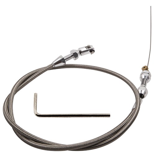 36" Stainless Steel Braided Throttle Gas Cable For LS1 4.8 5.3 5.7 Fit LS Engine