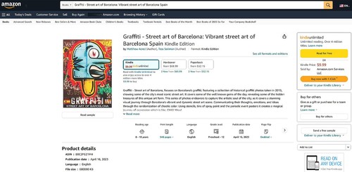 Book Graffiti - Street art of Barcelona: Vibrant street art of Barcelona Spain - Picture 1 of 19