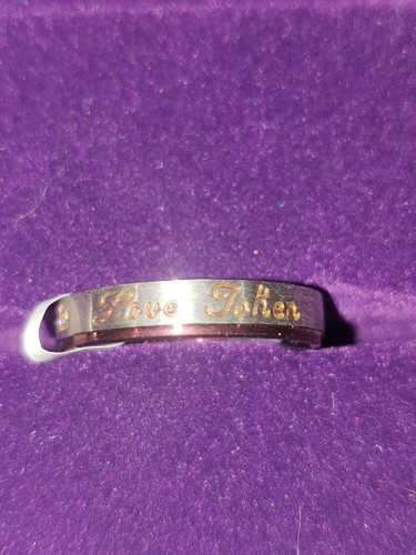 Cute Little Womens Love Token Ring - Picture 2 of 5