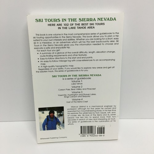Ski Tours in the Sierra Nevada: Lake Tahoe by Marcus Libkind (Paperback) - Picture 2 of 4
